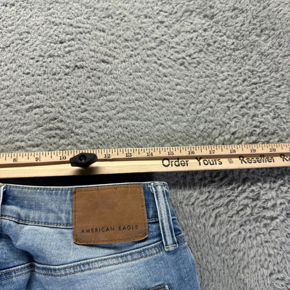American Eagle Outfitters Jeans Mens 30x32 Blue Cotton Denim Straight Leg Slim - Picture 8 of 11